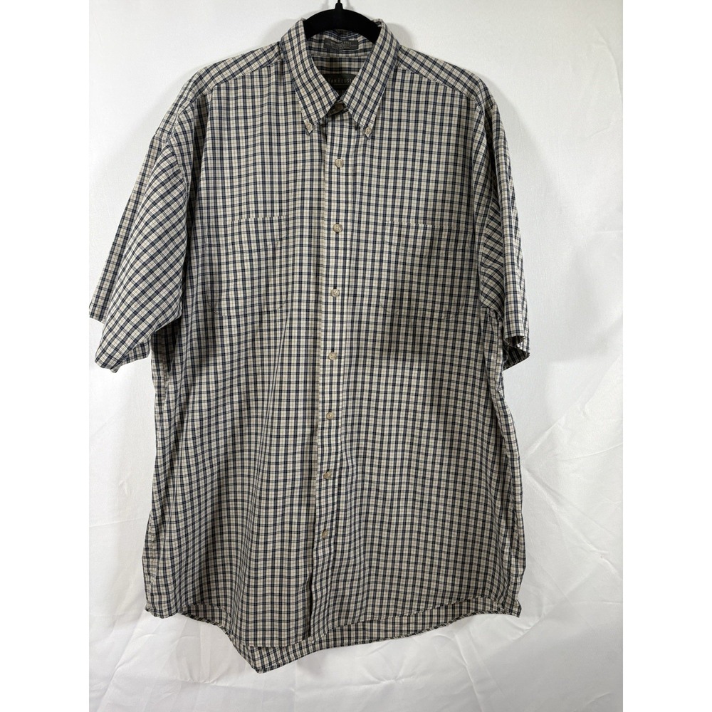 Van Heusen shirt size XLT Short Sleeve plaid button up